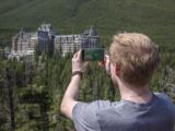 Surprise Corner viewpoint of the Banff Springs Hotel
